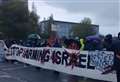 Pro-Palestine protestors barricade weapons factory