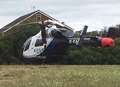 Air ambulance lands near homes