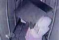 Moment hooded burglar carries away £15k in safe