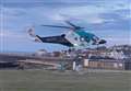 Air ambulance lands at seafront