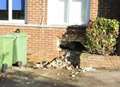 School wall ripped out in burglary