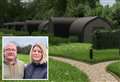 Couple's bid for glamping pods retreat in field behind home