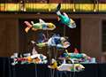 Junk art highlights how filth is killing river fish 