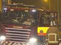 Man treated after shed fire 