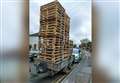 Pallets stacked 20ft high on trailer were 'swaying'