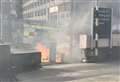 Car fire near Sainsbury's car park