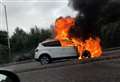 Car 'completely destroyed' by fire 