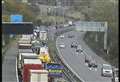 Crash sparks motorway gridlock