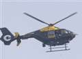 Police helicopter called to assist in search for suspect