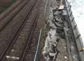 Railway line closed until end of February due to sea damage