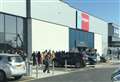 Huge queues as new Home Bargains store opens