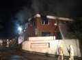 Dozens of firefighters tackle warehouse blaze