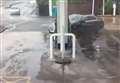 Shocking moment motorist ploughs into petrol pump