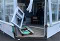 Shop front ‘explodes’ onto high street