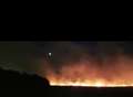 Arsonists blamed for huge field fire