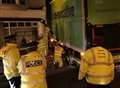 Traffic problems after lorry hits pole