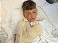 Boy's hand broken in vicious dog attack