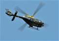 Three charged after police chopper search