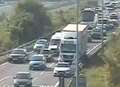 Accident causes motorway delays 