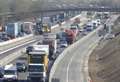 Motorway closed after horse box accident