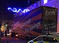 Huge lorry wipes out Christmas lights