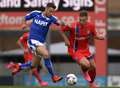 Gills players clash on pitch