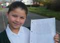 Schoolgirl, 10, gives council bumpy ride over potholes