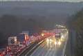 Rush-hour crash blocked M2