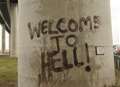 Bridge graffiti sparks outrage 