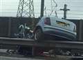 VIDEO: Horror crash driver hurtles wrong way down M20