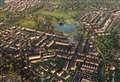 Aerial CGI reveals phase one of new 'garden town'