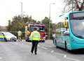 Pensioner seriously hurt after being 'crushed' by bus
