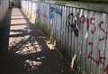 Vandalised rail bridge gets makeover