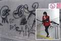 CCTV image released in hunt for car park graffiti culprit
