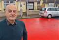 Residents angry over bright red road markings