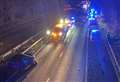 Five-car crash shuts M2 and sparks large emergency response