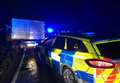 Thief rams police car and drives wrong way on M20