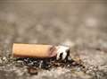 Discarded cigarette sparks fire
