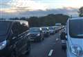 Three car crash blocks motorway