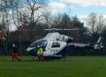Air ambulance called to help woman with head injury