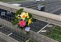 Tribute left on bridge after M20 death