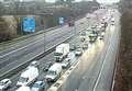 Crashes spark delays on A2 and M25