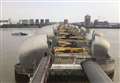 Tidal surge puts Thames Barrier on standby
