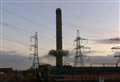 Watch as power station chimney is demolished