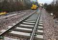 Railway line reopens after huge landslip