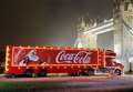 Coca-Cola truck heading to shopping centre