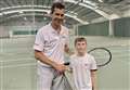 Tim Henman visits town to give private lesson to competition winner