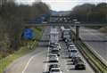 Miles of queues on M2 after crash and fuel spill