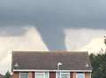 Funnel cloud spotted overhead