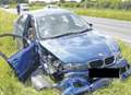 Delays after two BMWs crash on busy road